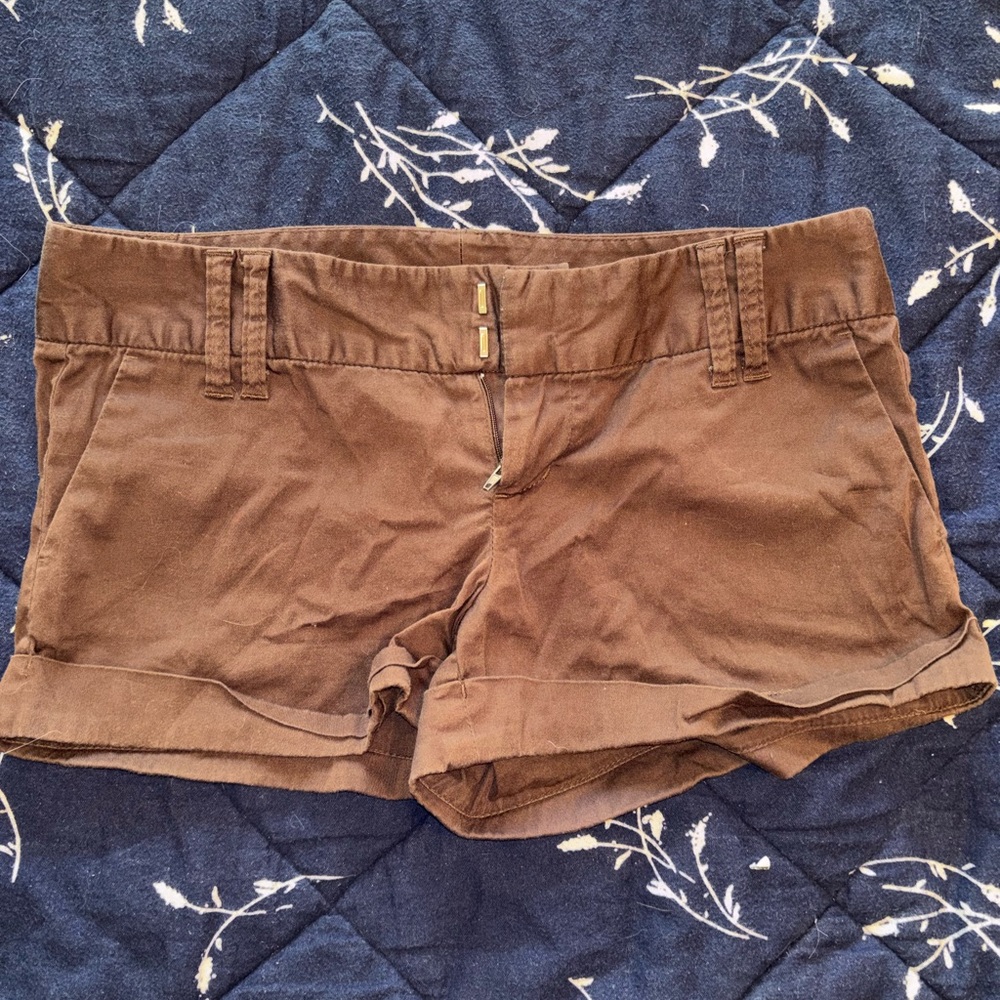 Body Central High Waist Brown Shorts